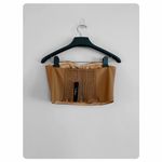 Lulus ★ NWT Lulu’s Date Night Pick Tan Vegan Leather Bustier Strapless - Tan ★ Photo 4