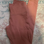 Lululemon Salmon pink  wonder under leggings Photo 0