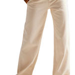 Free People Ecru Wide Leg Denim Photo 0