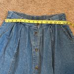 Classic Elements  Denim Button-Front Maxi Skirt Size 14 Photo 4