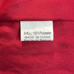 Anrabees Midi Dress XL Maroon Pleated Long Puff Sleeve Ruffle A Photo 13