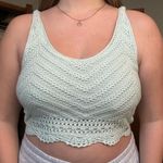 Hollister Mint Green Crochet Tank Top Photo 0