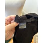 Jenni Kayne  Cypress Black Textured Cotton Boxy Button Front Tank Photo 5