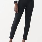 J.Crew  Pixie Black Ankle Crop High Rise Solid Black Ponte Pants Stretch XS Photo 0