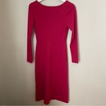 Leith  Dress Long Sleeve Midi Pink Slit Cocktail Casual Neutral Trendy Photo 6