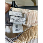 Rachel Zoe  Wide Leg Linen Pants Abstract Swirl Print Lounge Pockets Boho Resort Photo 3