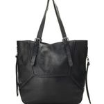 Kooba Crawford Black Leather Tote Bag With Double Handles Shoulder Purse NWT Photo 0