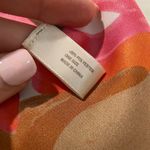 Large Bold Floral Print Silky Square Scarf Pink Photo 2