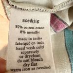 Ace & Jig  Metallic Stripe Tiered Midi Dress Size XS Photo 5