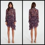 MISA Los Angeles 💕 x REVOLVE💕 Savanna Asymmetrical Long Sleeve Mini Dress S NWT Photo 3