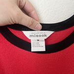 Misook [Exclusively ] Red Black Piped Thick Strap Scoop Neck Shell Tank Sz Medium Photo 8