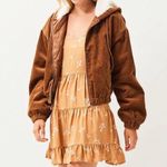 LA Hearts Brown Corduroy Sherpa Lined Jacket Photo 0