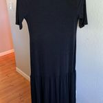 Chico's New w Tags  Travelers Boatneck Drop-Waist Maxi Dress Size Small Black Photo 0