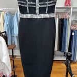 Boutique Black Strapless Midi Dress  Photo 1