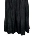 White House | Black Market Black W/Brown Waist Cotton Silk Blend Dress EUC Size 4 Photo 5