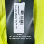 Pretty Little Thing  Size 6 Yellow Lime Green Textured Linen Feel Twist C… Photo 2