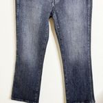 The Great . The Nerd Black Button Fly Flare Crop Denim Jeans US 27 Photo 6