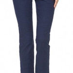 Diane Von Furstenberg  Blue Gennifer Two Stretch Cotton Cropped Trouser Size 6 Photo 0