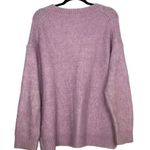 ZARA  Oversized Long Sleeve Round Neck Pullover Sweater Rib Trim M Purple #3394 Photo 10