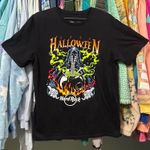 Hard Rock Cafe Hard rock universal studios 2023 grim reaper Halloween glow women’s shirt S NWOT Photo 0