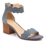 Dusty Blue Crown Vintage Heels Size 7 Photo 1