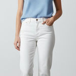 Citizens of Humanity White Florence High Rise Crop Denim Jeans Womens Size 29 Photo 0