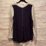 Madewell back zip hi low pullover sweater M grey Photo 6