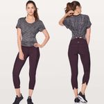 Lululemon on your mark crop leggings in black cherry Photo 1