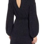 Something Navy  Black Metallic Balloon Sleeve Dress. Medium Photo 1