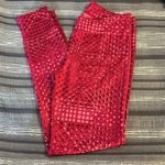 Under Armour  Red Pink Fly Fast 2.0 HeatGear Leggings Size Small EUC #7213 Photo 1