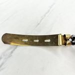 Black Beaded Belt Gold Tone Buckle Statement Small (S) ✨ Photo 6