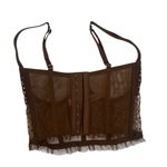 Victoria's Secret  DREAM ANGELS 32DD SHINE STRAP OPEN CUP SHIMMER BRA TOP Sheer Photo 1