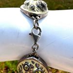 Chi by Carlos Falchi Sterling Silver Enamel & Natural Stone Statement Bracelet Photo 7