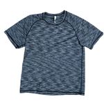 Lululemon Short Sleeve Women's 8 Heathered Black Gray Gym Athleisure Minimalist Photo 0