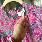 Red Dress Boutique Aura floral smocked dress mini colorful chiffon flutter ruffle short sleeve Photo 1