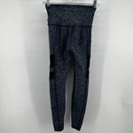 Beyond Yoga  Iconic Silhouette Mesh Legging Ankle Moisture Wicking Heather Blue S Photo 3