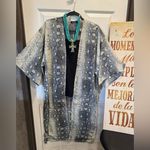 Women's Snake Print Fashion Kimono, Size M Gray Size M Photo 0