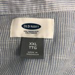 Old Navy  Blue Striped Sleeveless Shirt XXL Photo 6