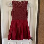 Talula Red Aline Lace Accent Pleated Dress size 4 Photo 5