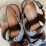 Tory Burch  Slingback snakeskin embossed leather sandal Photo 8
