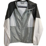 Columbia  Jacket Spring Hood Lightweight Windbreaker Rain Gray Sage Green Medium Photo 0