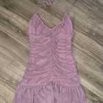 Blue Blush NWT Purple Ruched Flounce Halter Mini Dress - XL Photo 1