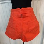 Pilcro NWOT  The Kit High-Rise Utility Shorts~Tangerine~Size 32~Anthropologie Photo 6