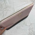Kate Spade  New York Pink Black Laptop Sleeve Case Photo 3