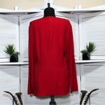 Vintage 80s 90s Harlequin Blazer Coat White Black Red Photo 1