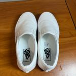 Vans  Classic All White Slip On Canvas Sneaker Skate Neutral Casual W7 Photo 4
