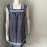 Faherty  Hailee Blue Sleeveless Organic Cotton Dress XS Photo 4