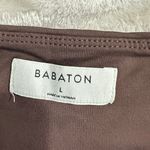 Babaton Aritzia Tank Bodysuit Women's Large Brown Ruched Contour Sweetheart Photo 3