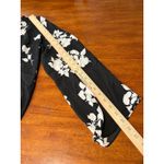 Vince Camuto Womens Black Floral Print Bell Sleeve Blouse Size M Photo 6