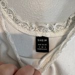 SheIn White Lace Tank Top  Photo 2